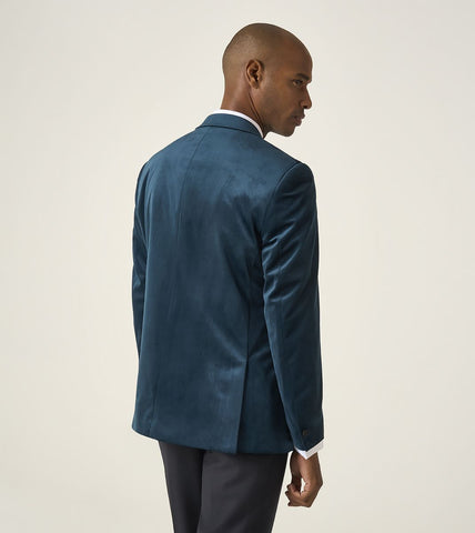 Skopes Jive Velvet Tailored Blazer Teal
