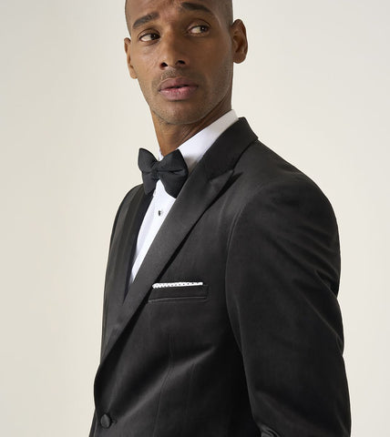 Skopes Jive Velvet Tailored Blazer Black