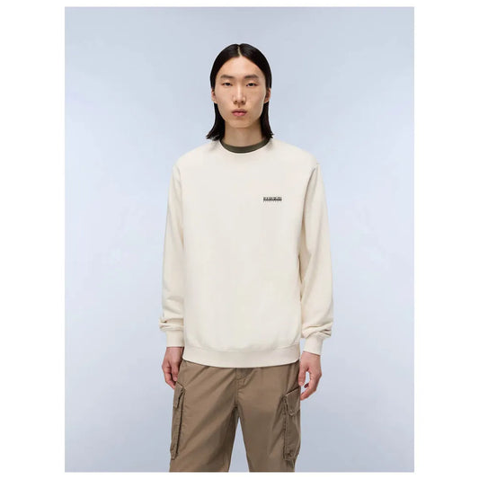 Napapijri Small Box Logo Sweatshirt – Beige Dimity